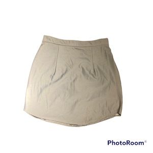 RARE Maniere De Voir flash reflective grey A line skirt